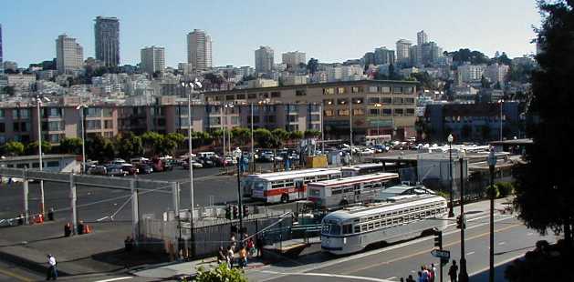 San Francisco MUNI PCC Philadelphia streetcar 1054